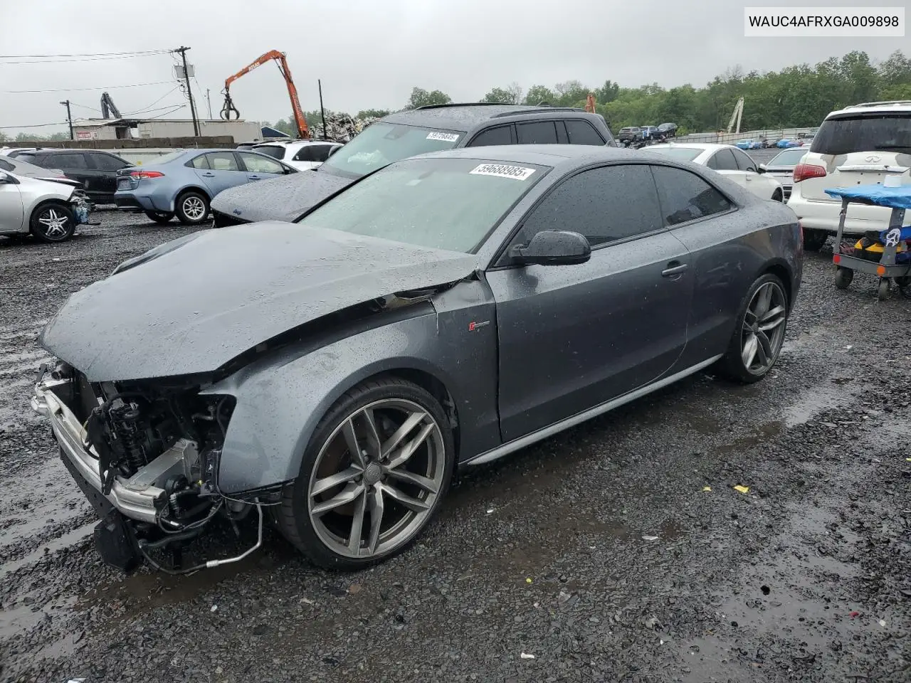 2016 Audi S5 Premium Plus VIN: WAUC4AFRXGA009898 Lot: 59688985