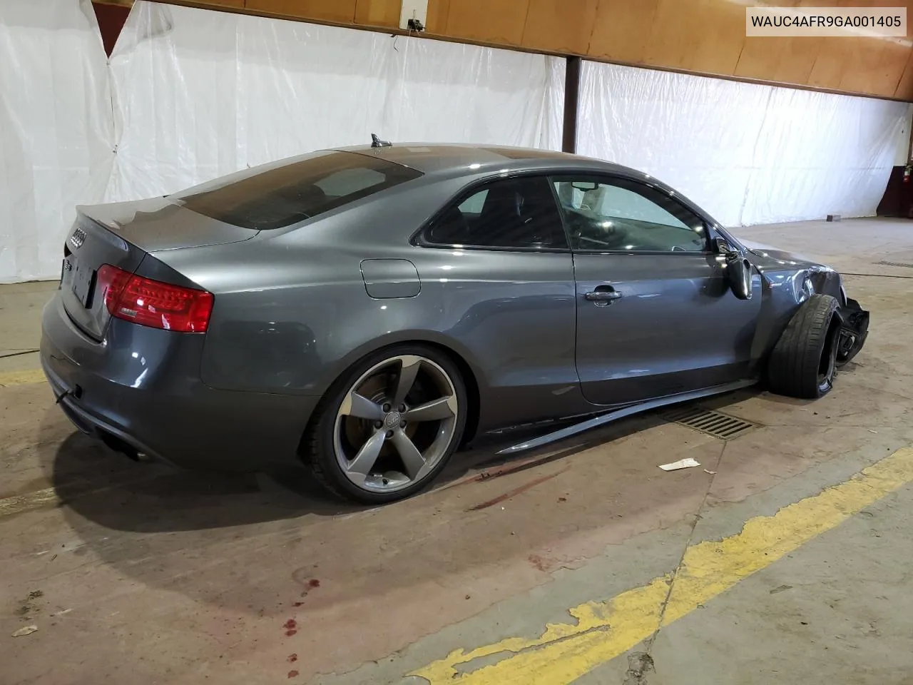 2016 Audi S5 Premium Plus VIN: WAUC4AFR9GA001405 Lot: 69378894