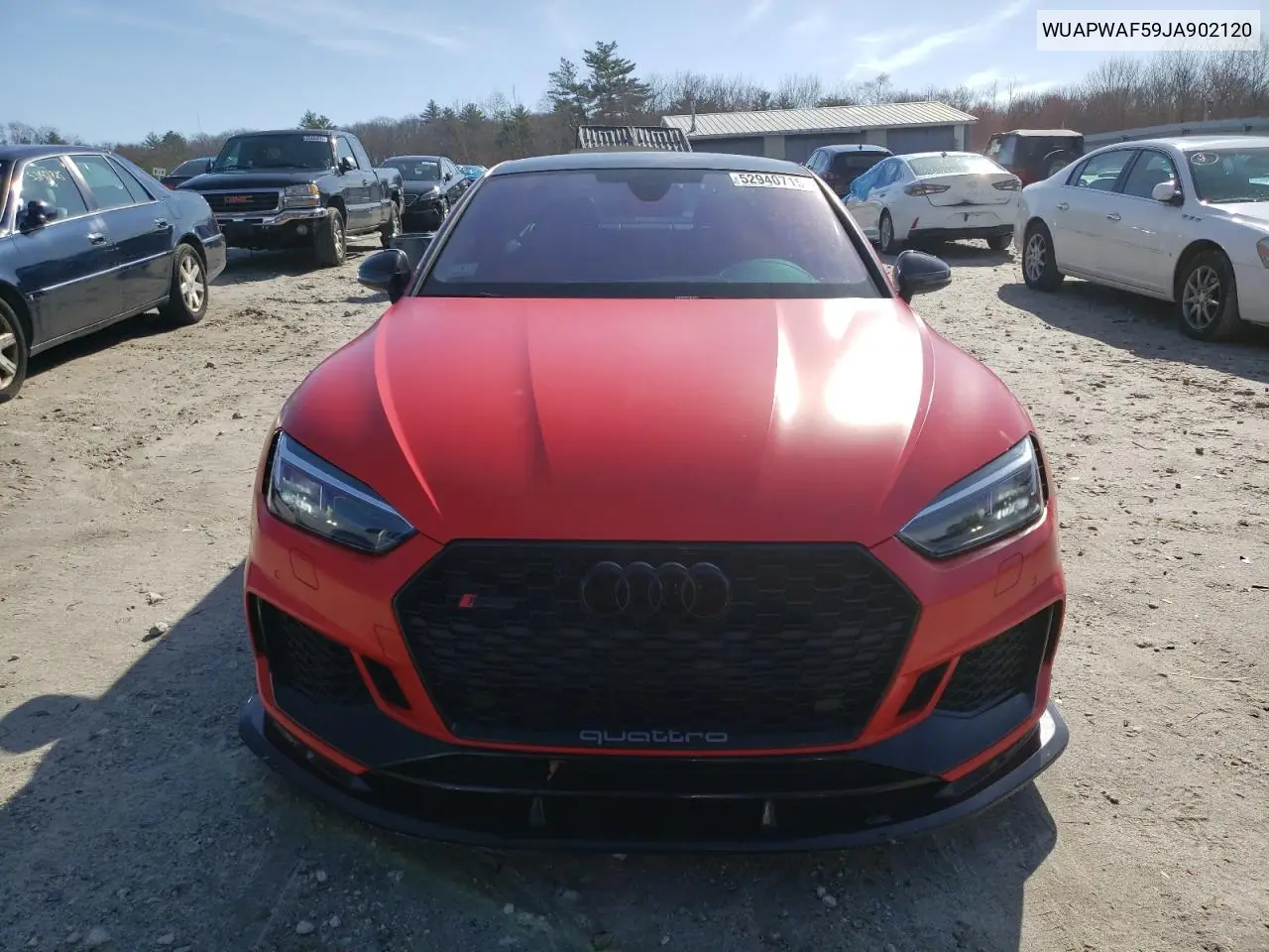 2018 Audi Rs5 VIN: WUAPWAF59JA902120 Lot: 52940715