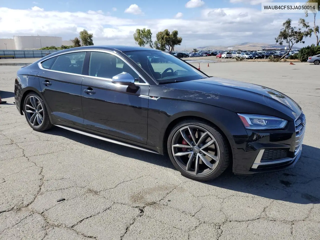 2018 Audi S5 Premium Plus VIN: WAUB4CF53JA050014 Lot: 56662135