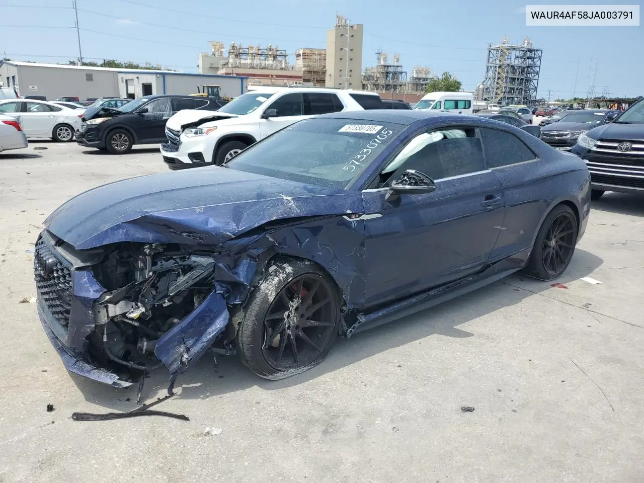 2018 Audi S5 Prestige VIN: WAUR4AF58JA003791 Lot: 57330705