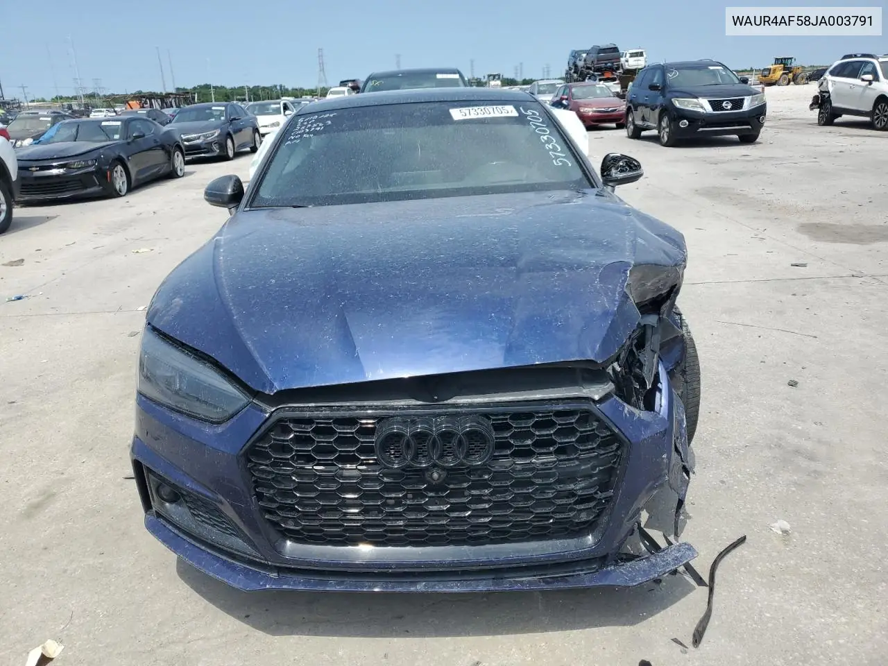 2018 Audi S5 Prestige VIN: WAUR4AF58JA003791 Lot: 57330705