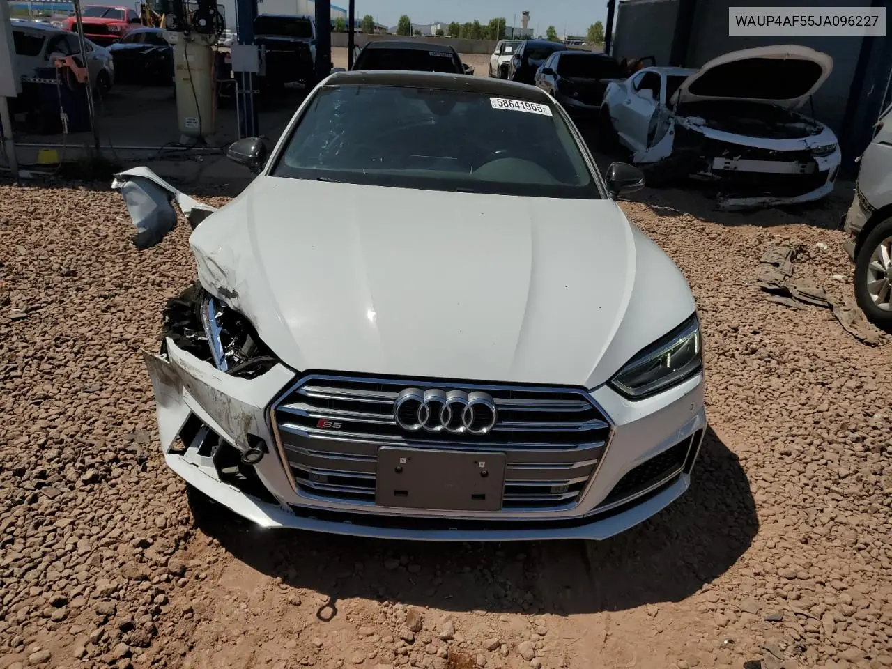 2018 Audi S5 Premium Plus VIN: WAUP4AF55JA096227 Lot: 58641965
