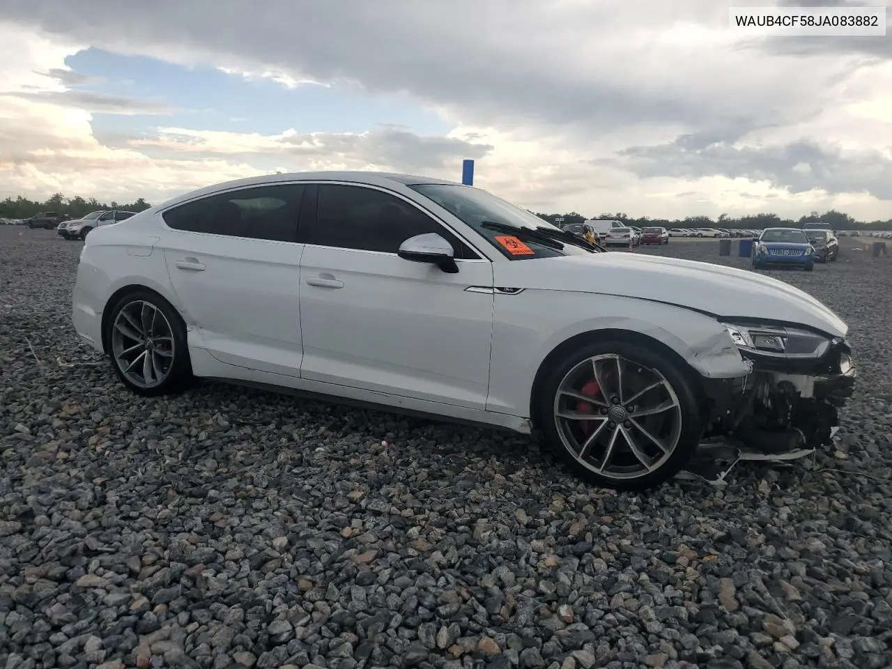 2018 Audi S5 Premium Plus VIN: WAUB4CF58JA083882 Lot: 58897625