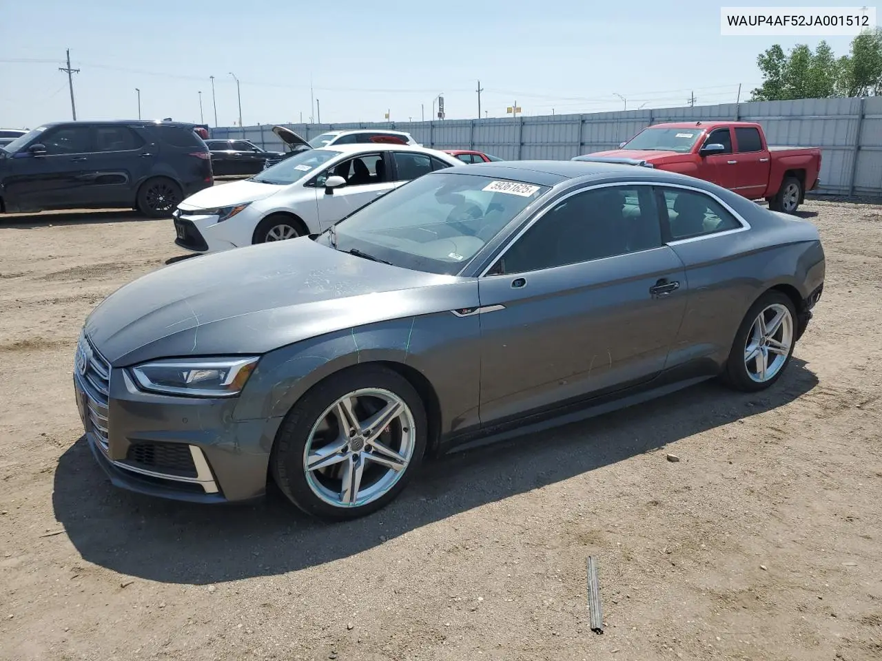 2018 Audi S5 Premium Plus VIN: WAUP4AF52JA001512 Lot: 59361625