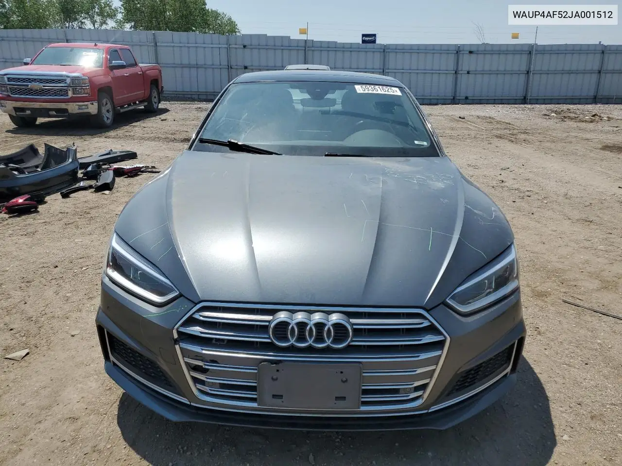 2018 Audi S5 Premium Plus VIN: WAUP4AF52JA001512 Lot: 59361625