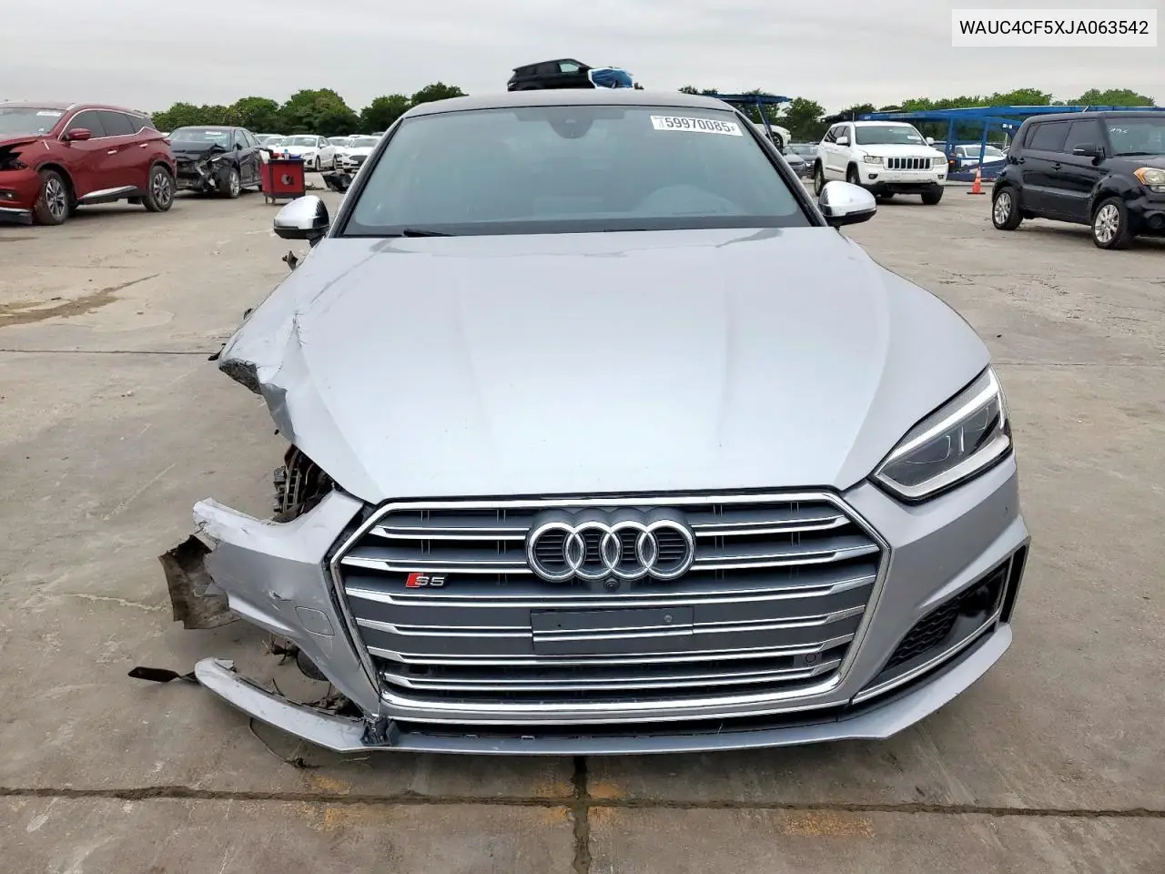2018 Audi S5 Prestige VIN: WAUC4CF5XJA063542 Lot: 59970085