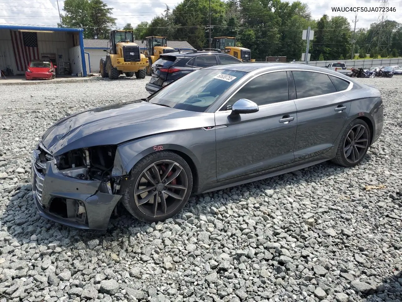 2018 Audi S5 Prestige VIN: WAUC4CF50JA072346 Lot: 60638755