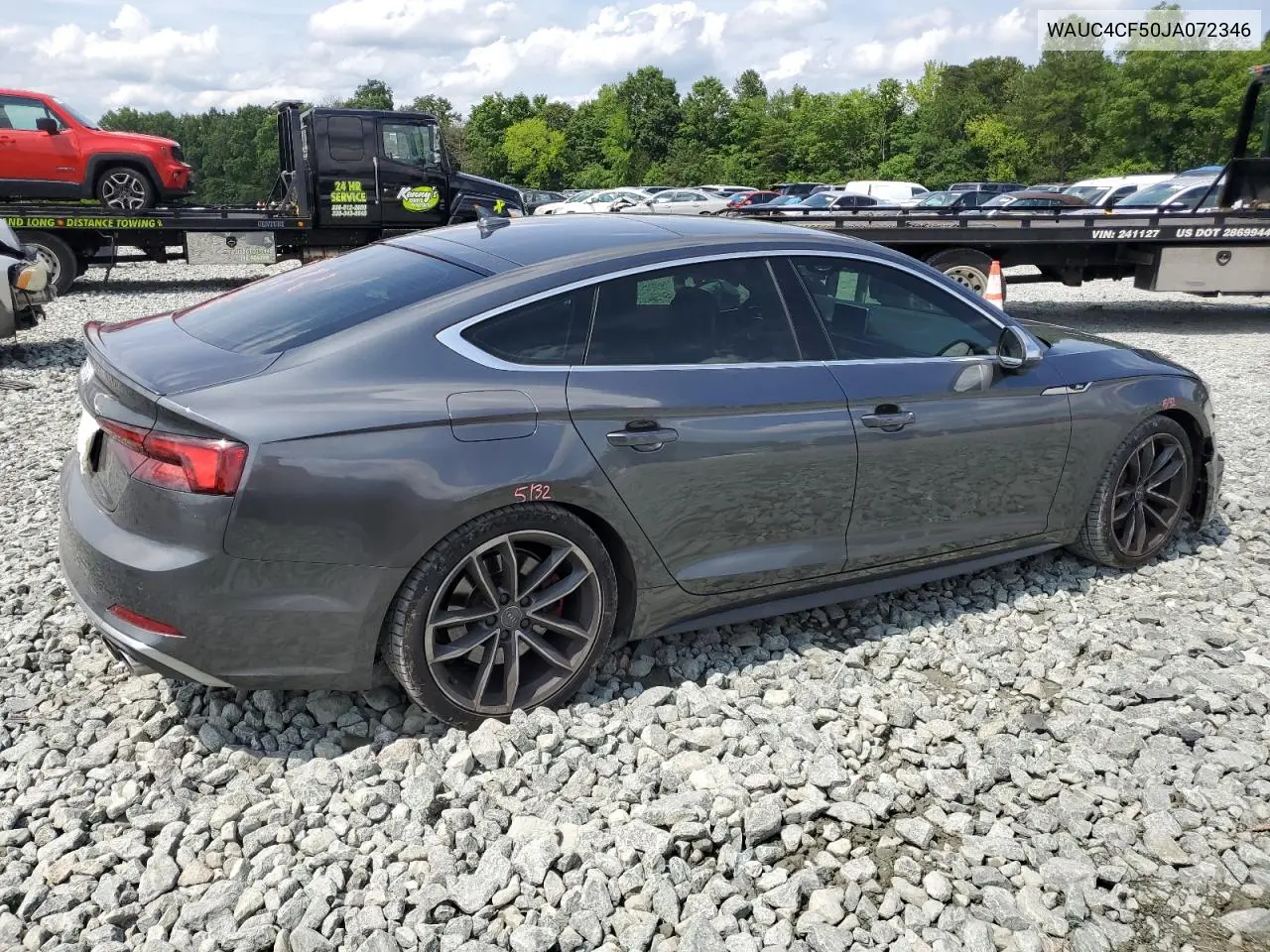 2018 Audi S5 Prestige VIN: WAUC4CF50JA072346 Lot: 60638755