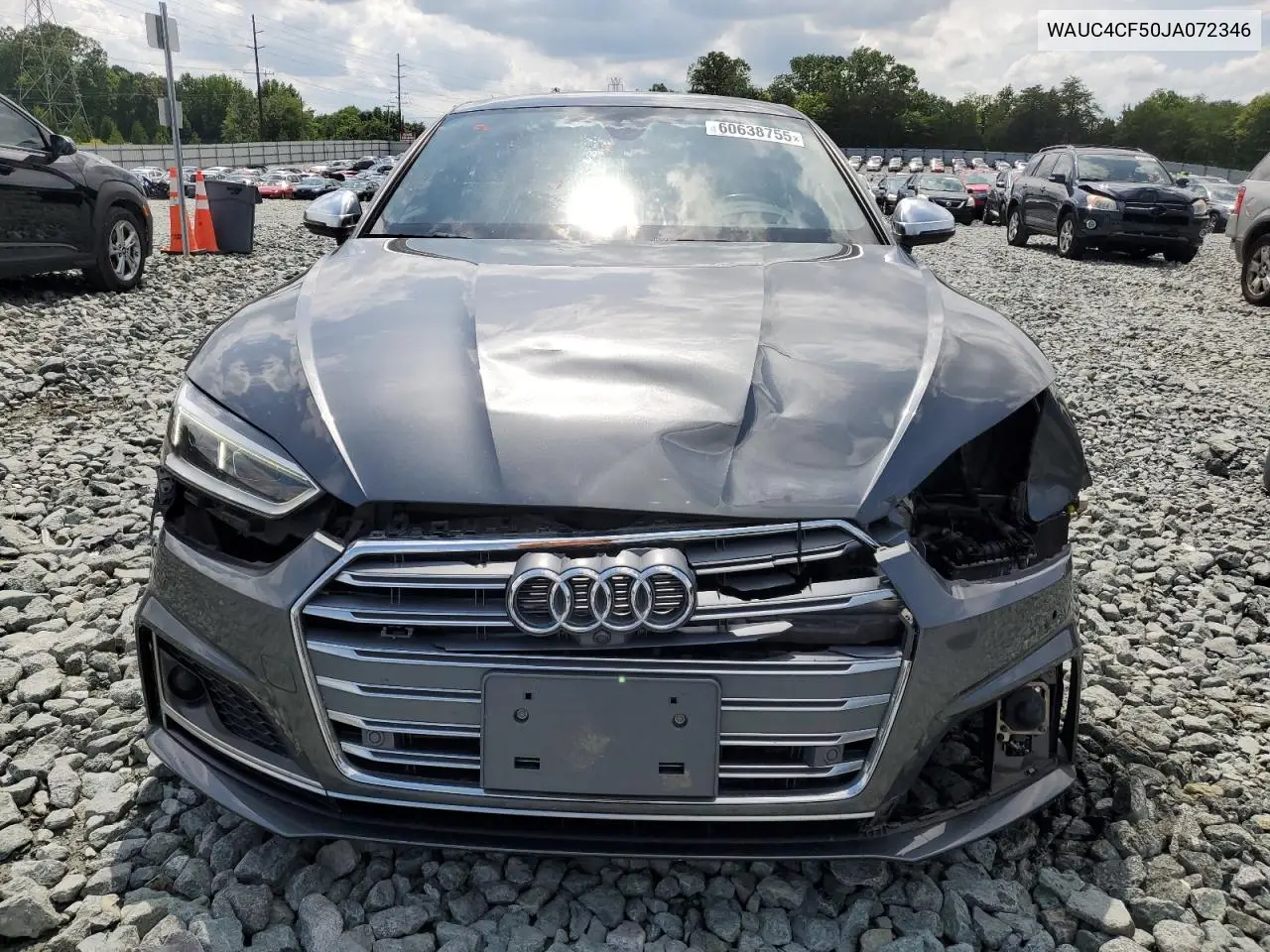 2018 Audi S5 Prestige VIN: WAUC4CF50JA072346 Lot: 60638755