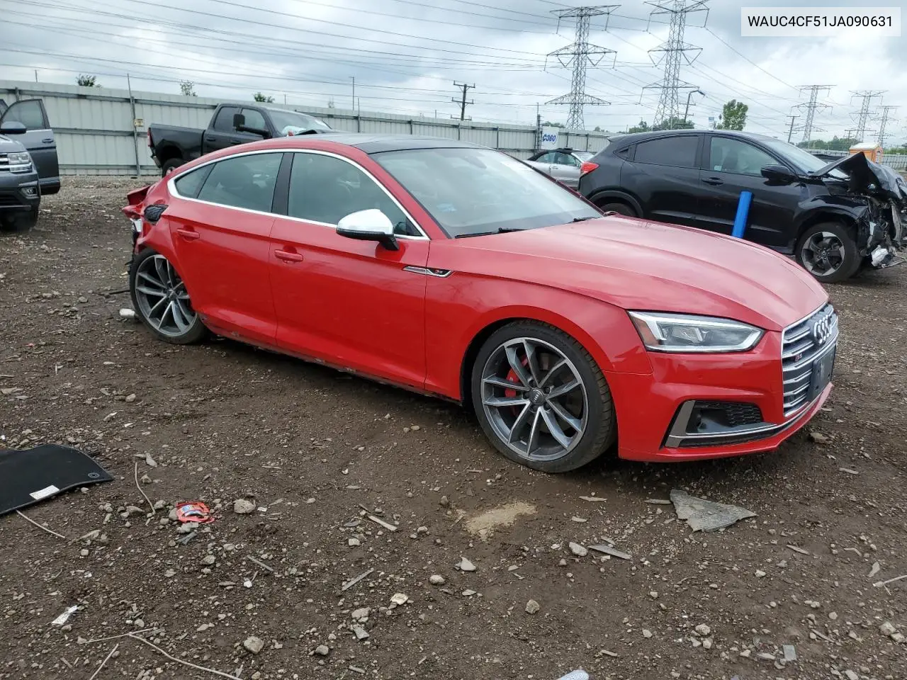 2018 Audi S5 Prestige VIN: WAUC4CF51JA090631 Lot: 60728225