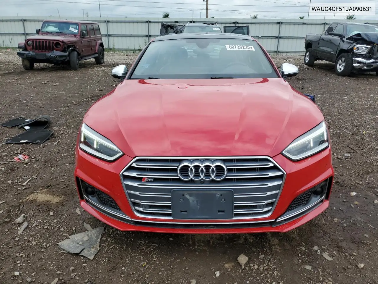 2018 Audi S5 Prestige VIN: WAUC4CF51JA090631 Lot: 60728225