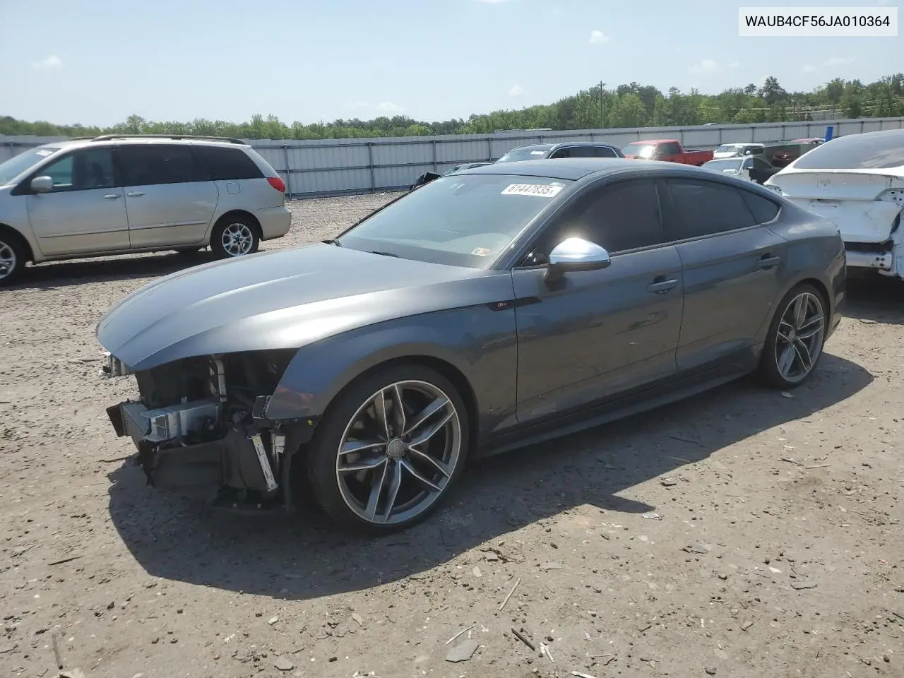 2018 Audi S5 Premium Plus VIN: WAUB4CF56JA010364 Lot: 61447835