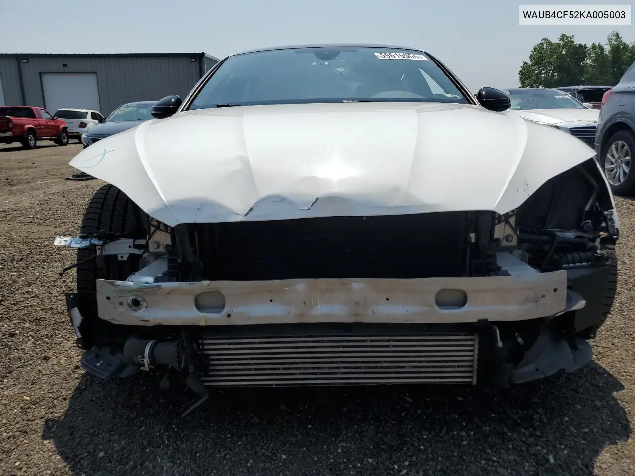 2019 Audi S5 Premium Plus VIN: WAUB4CF52KA005003 Lot: 59615965