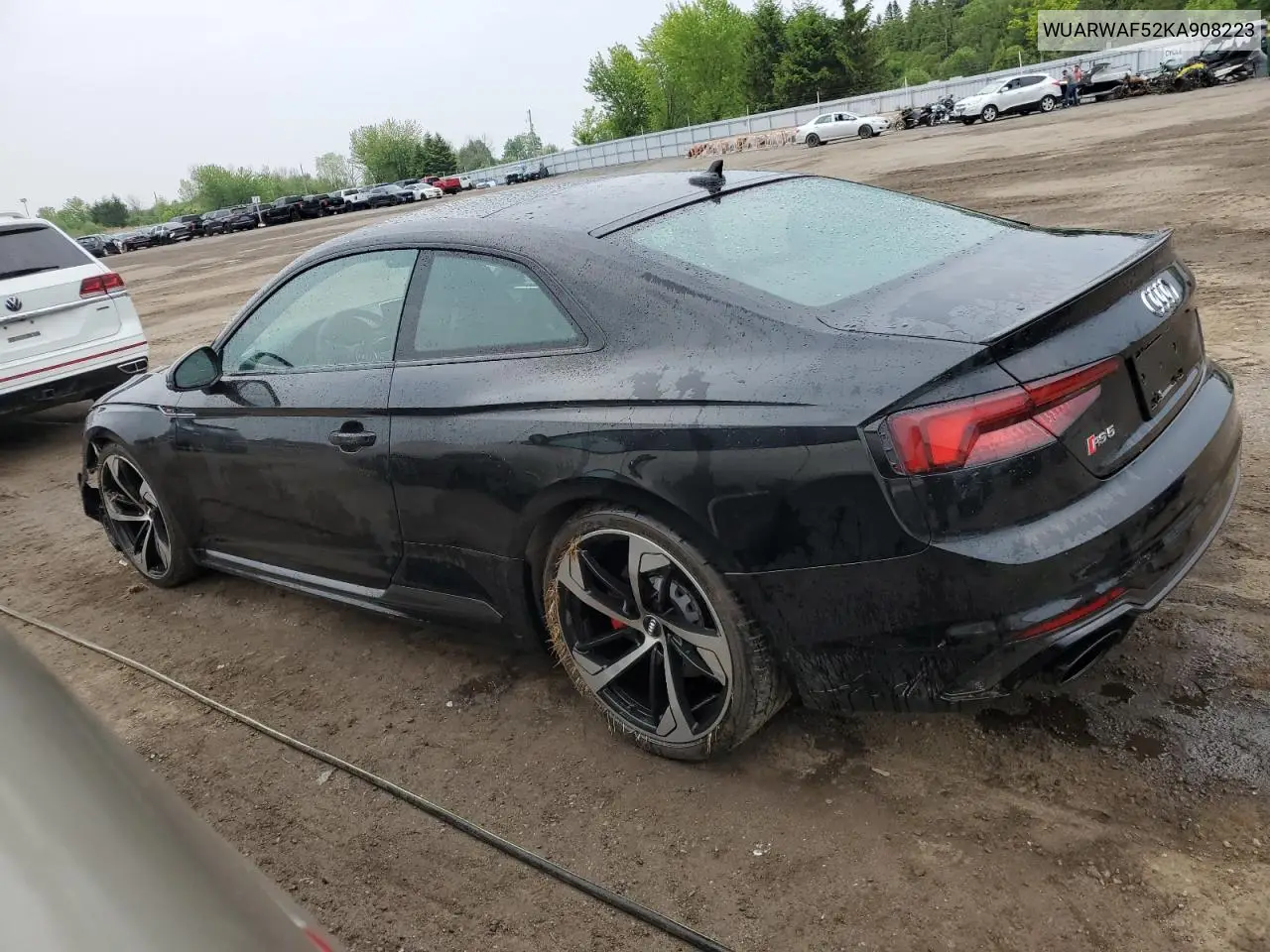 2019 Audi Rs5 VIN: WUARWAF52KA908223 Lot: 59911665