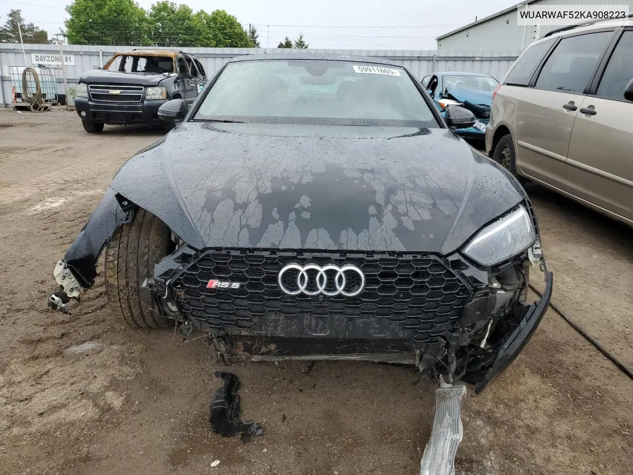 2019 Audi Rs5 VIN: WUARWAF52KA908223 Lot: 59911665