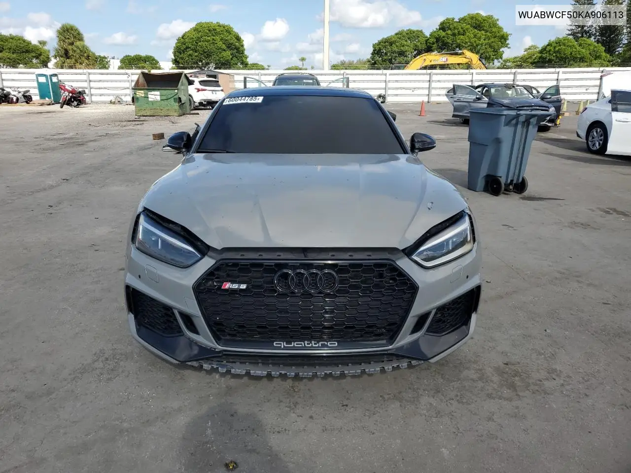 2019 Audi Rs5 VIN: WUABWCF50KA906113 Lot: 60044785