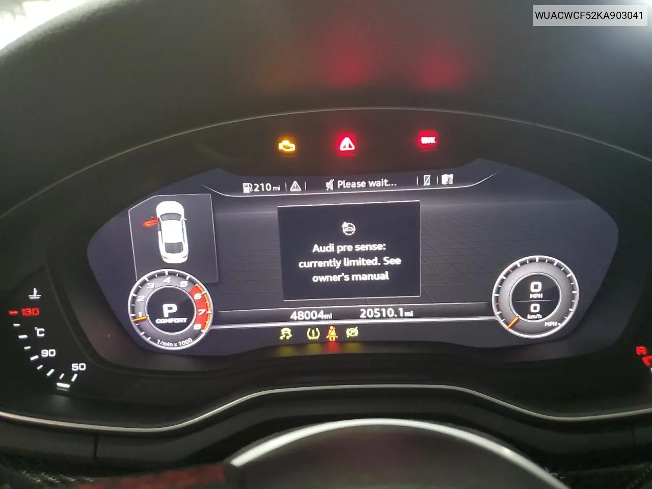 2019 Audi Rs5 VIN: WUACWCF52KA903041 Lot: 61562145