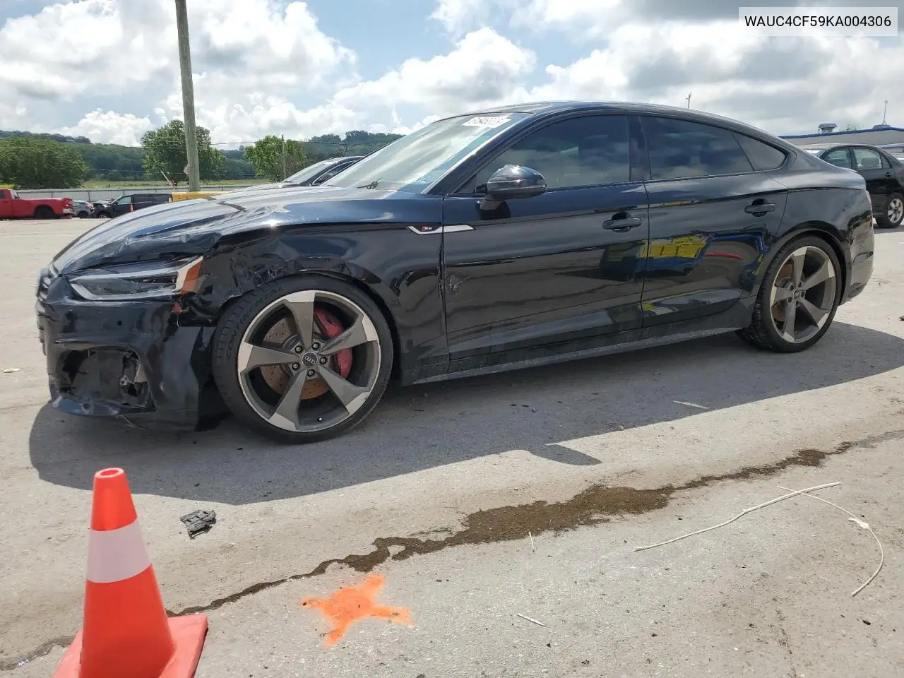 2019 Audi S5 Prestige VIN: WAUC4CF59KA004306 Lot: 61846365