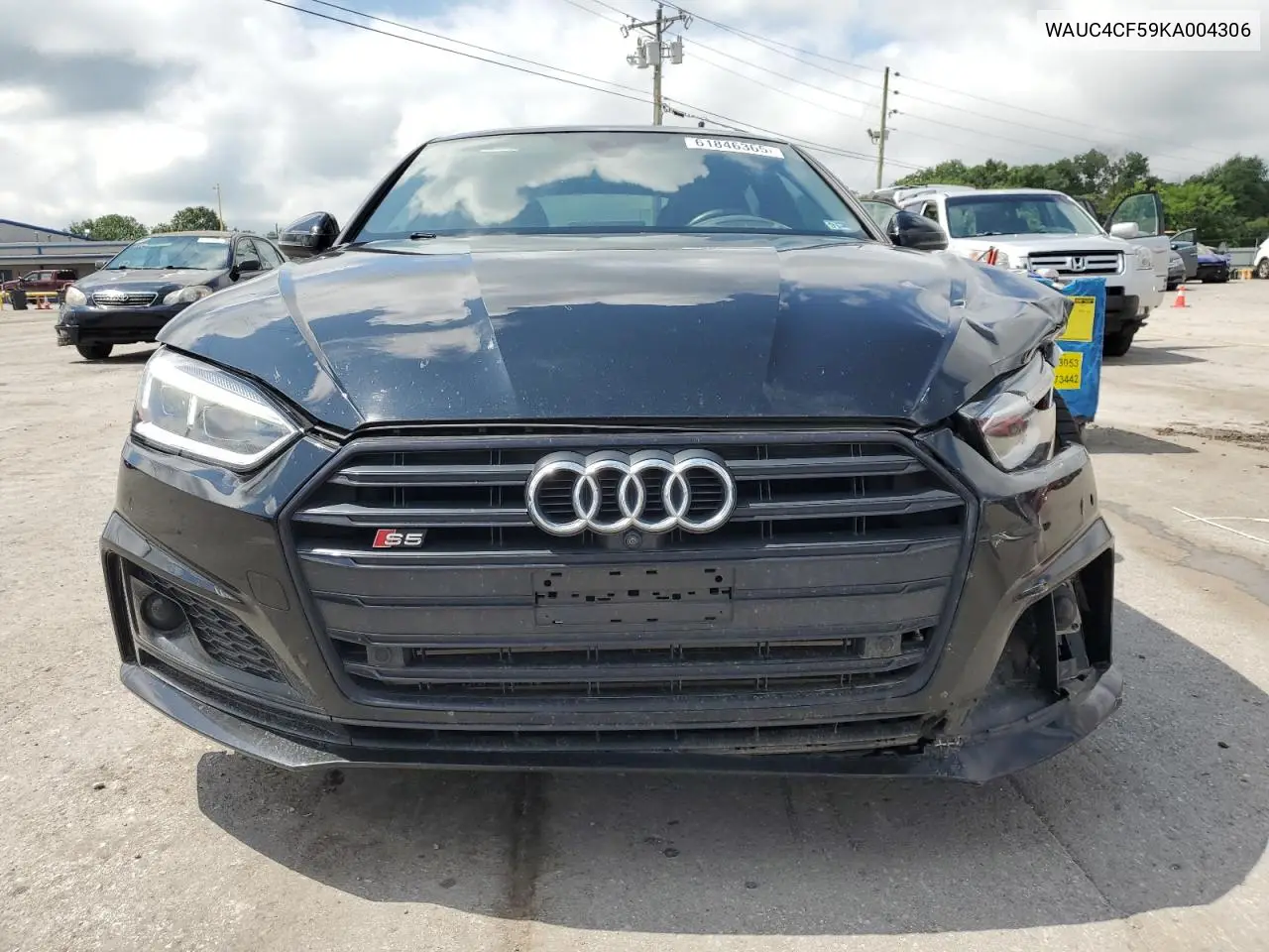 2019 Audi S5 Prestige VIN: WAUC4CF59KA004306 Lot: 61846365