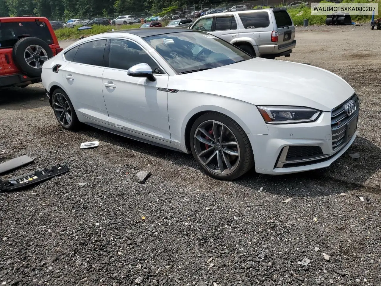 2019 Audi S5 Premium Plus VIN: WAUB4CF5XKA080287 Lot: 62570145