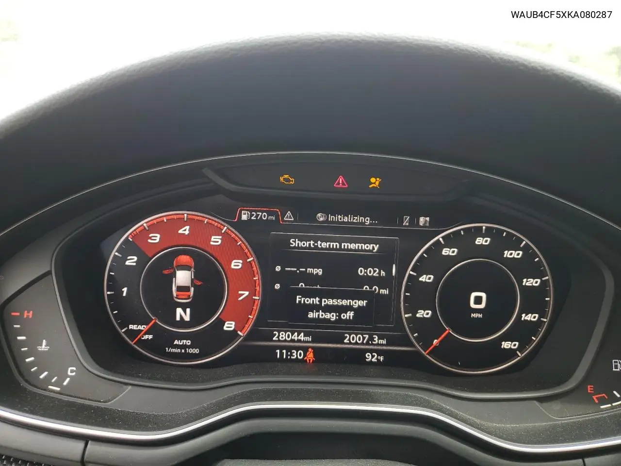 2019 Audi S5 Premium Plus VIN: WAUB4CF5XKA080287 Lot: 62570145