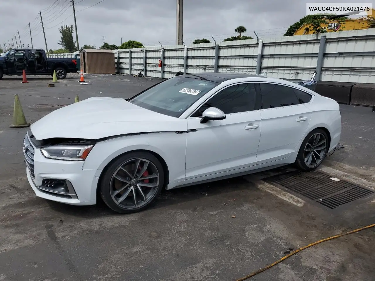 2019 Audi S5 Prestige VIN: WAUC4CF59KA021476 Lot: 62736735
