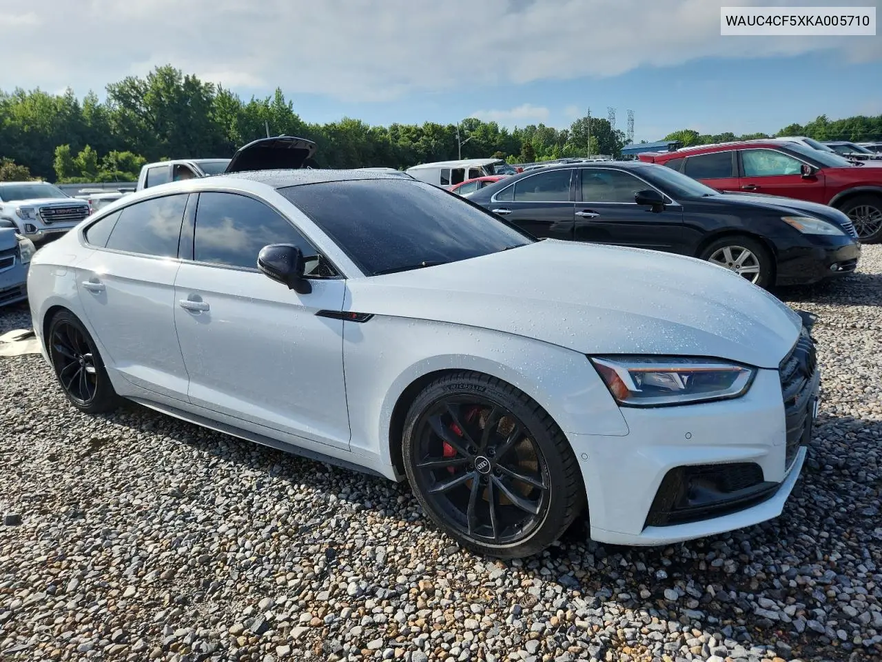 2019 Audi S5 Prestige VIN: WAUC4CF5XKA005710 Lot: 63192215