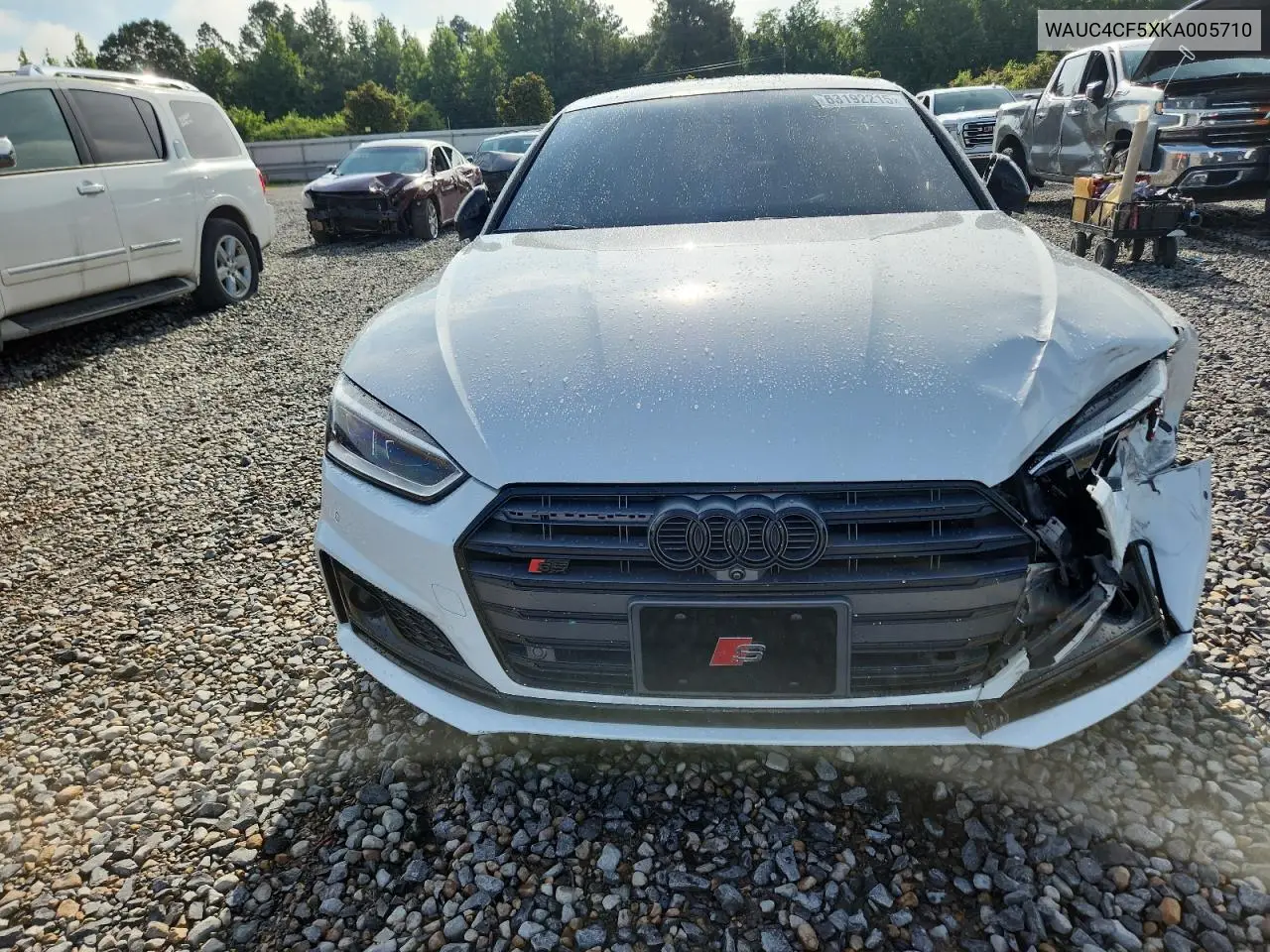 2019 Audi S5 Prestige VIN: WAUC4CF5XKA005710 Lot: 63192215