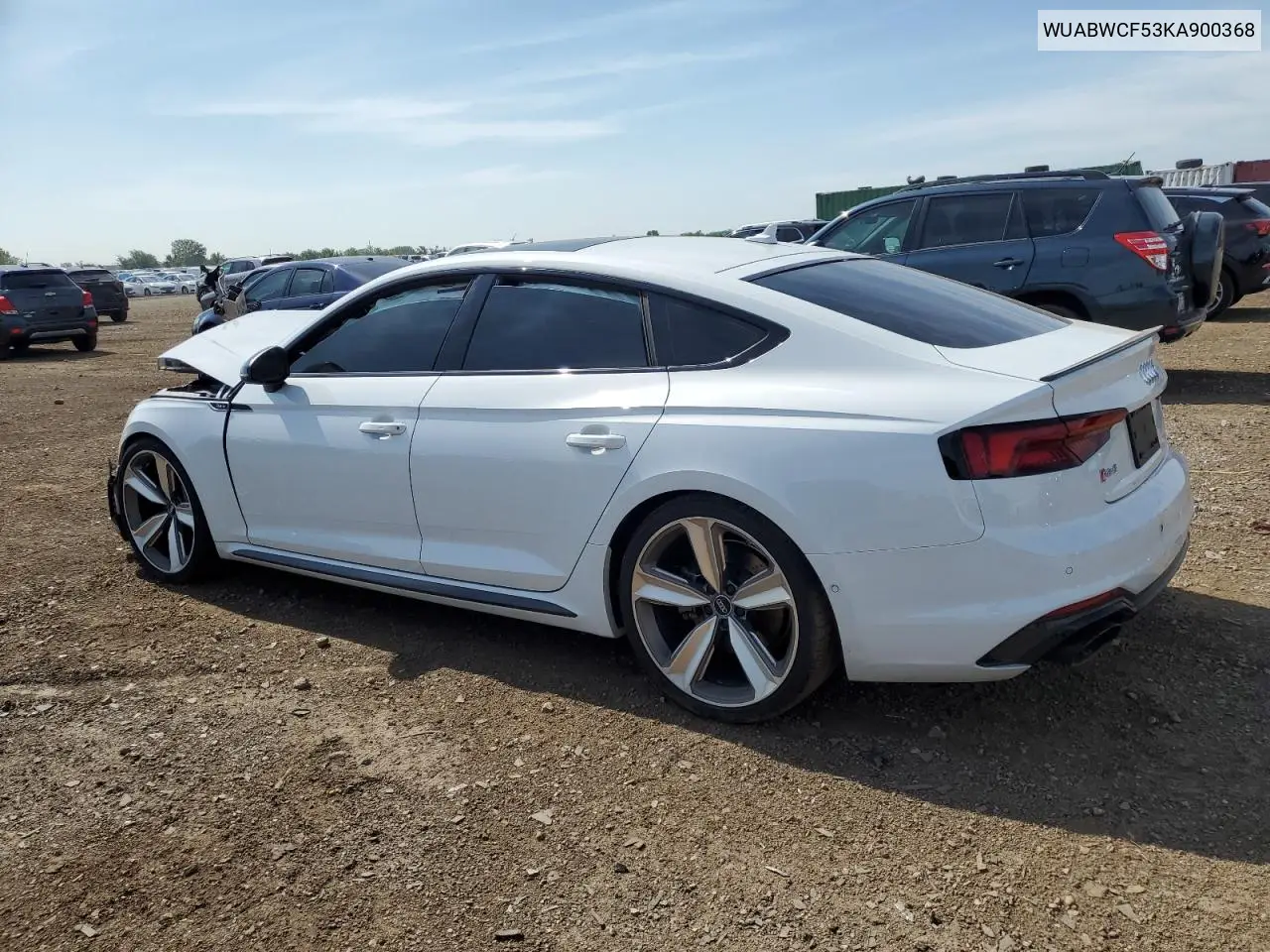 2019 Audi Rs5 VIN: WUABWCF53KA900368 Lot: 64136875
