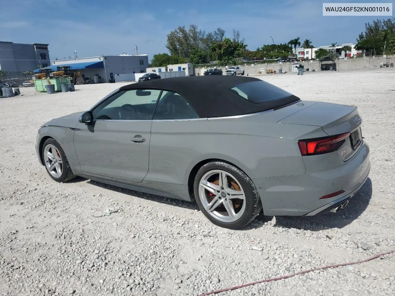 2019 Audi S5 Prestige VIN: WAU24GF52KN001016 Lot: 64736095