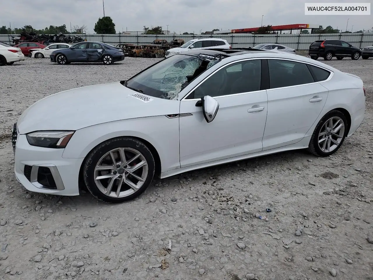2020 Audi S5 Premium Plus VIN: WAUC4CF52LA004701 Lot: 58589095