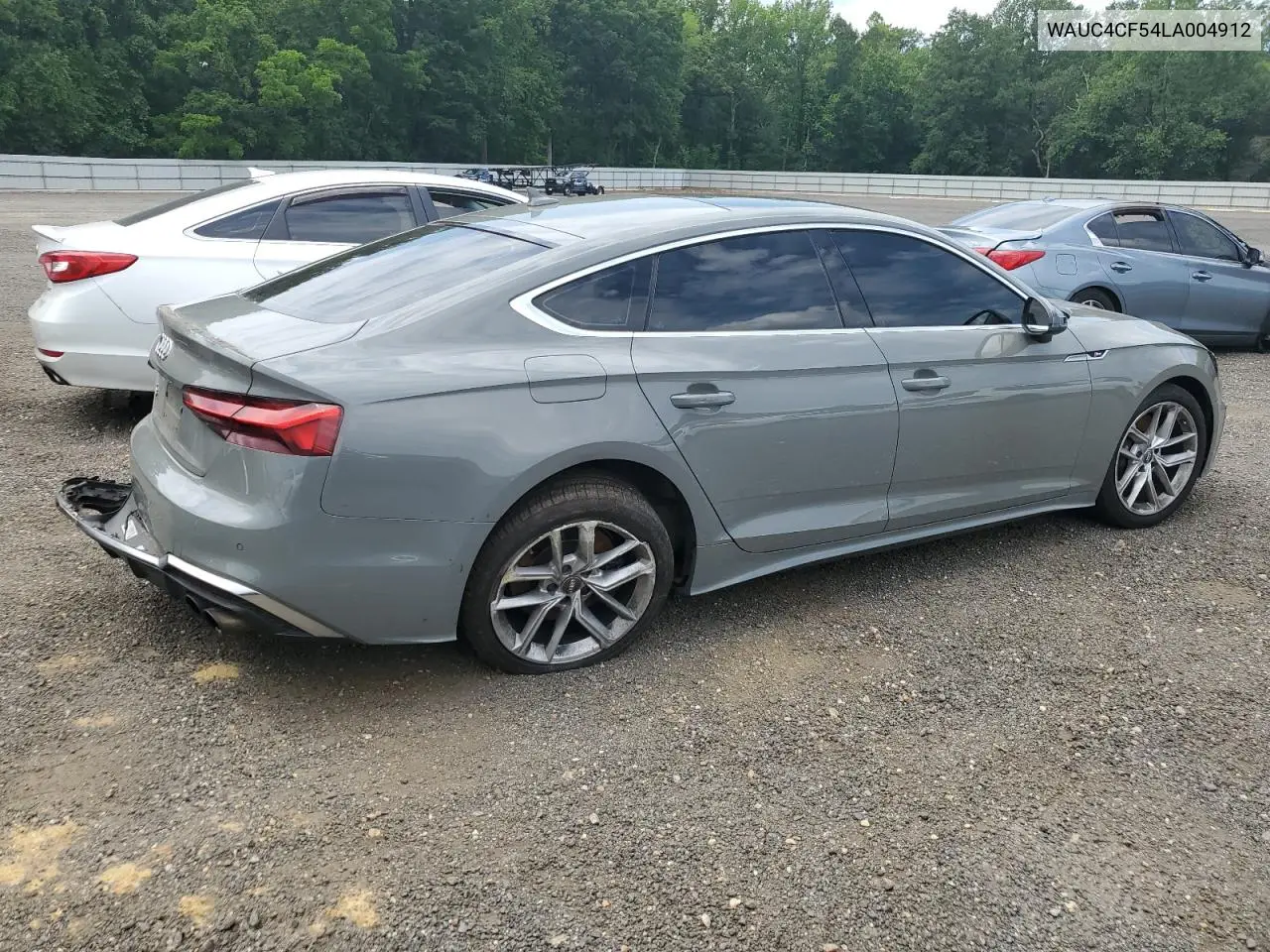 2020 Audi S5 Premium Plus VIN: WAUC4CF54LA004912 Lot: 60494955