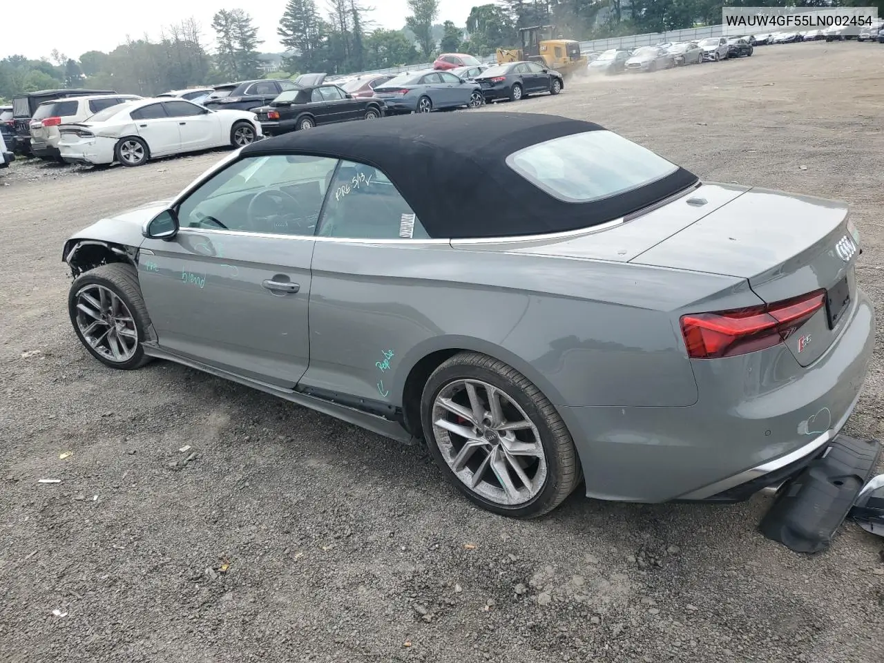 2020 Audi S5 Premium Plus VIN: WAUW4GF55LN002454 Lot: 60592595