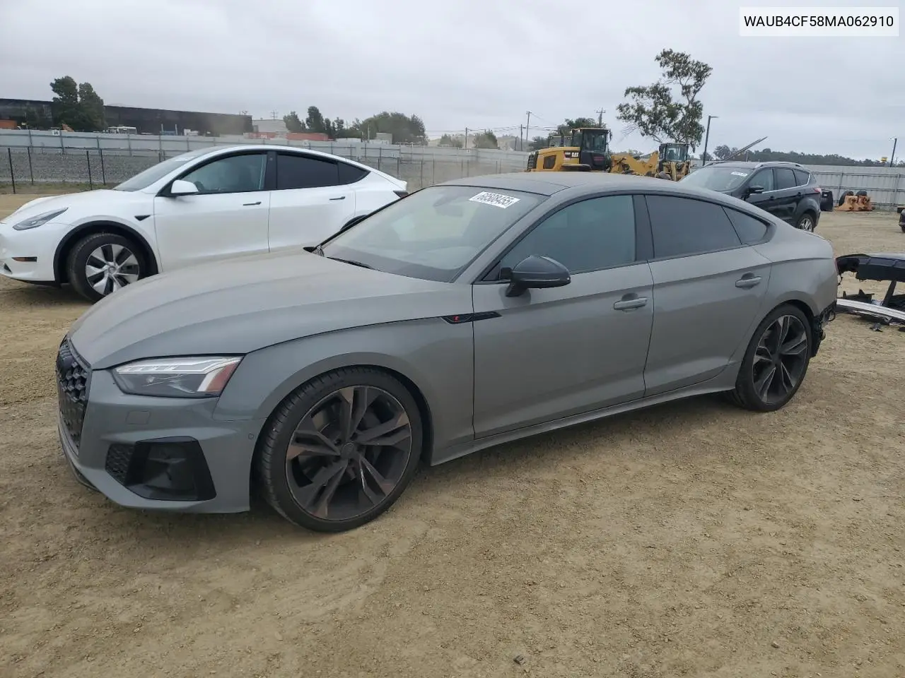 2021 Audi S5 Prestige VIN: WAUB4CF58MA062910 Lot: 60508455