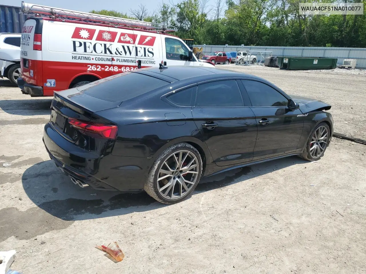 2022 Audi S5 Premium VIN: WAUA4CF51NA010077 Lot: 59495655