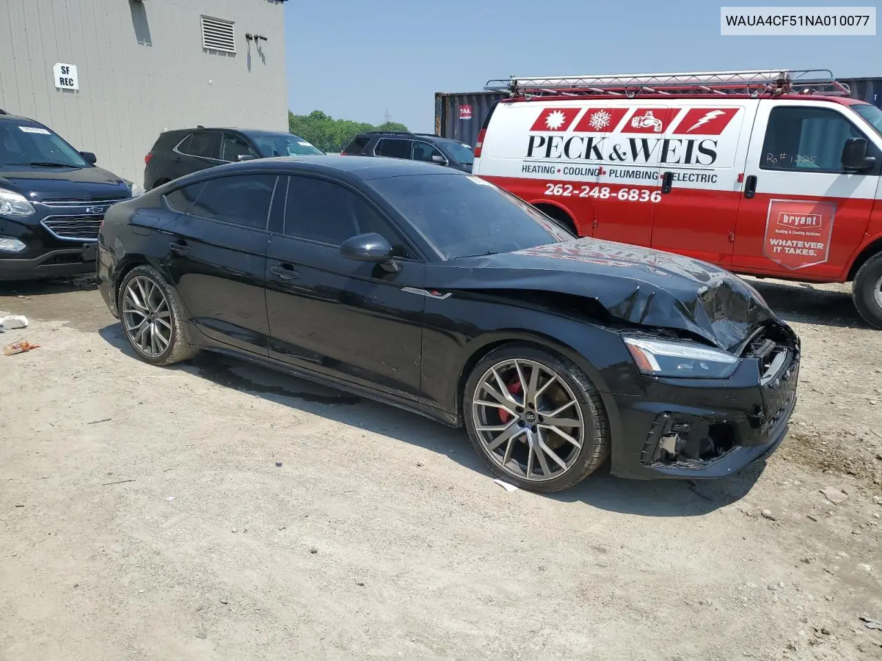 2022 Audi S5 Premium VIN: WAUA4CF51NA010077 Lot: 59495655