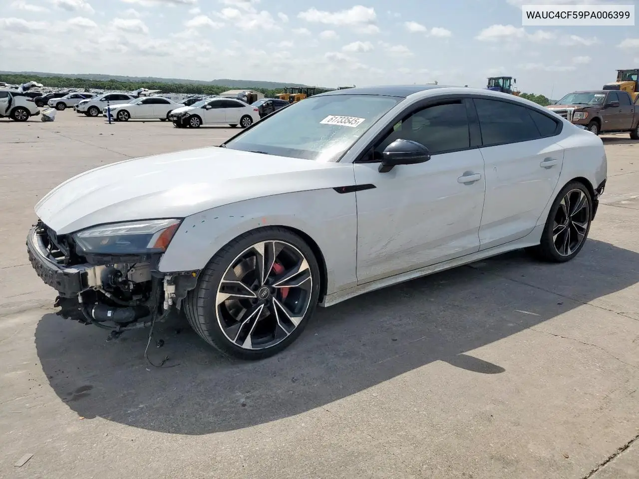 2023 Audi S5 Premium Plus VIN: WAUC4CF59PA006399 Lot: 61733545