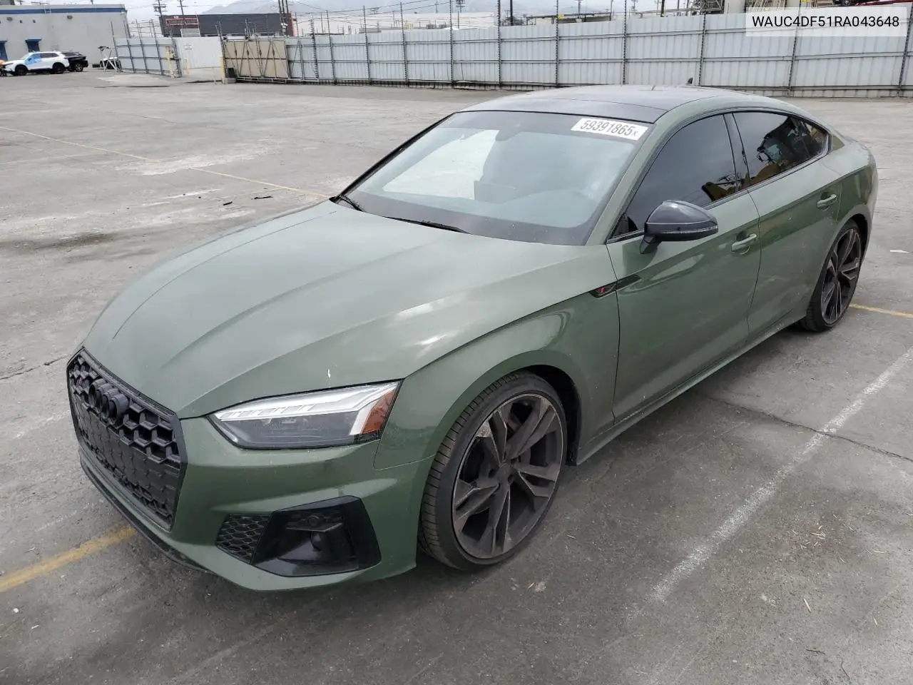 2024 Audi S5 Premium Plus VIN: WAUC4DF51RA043648 Lot: 59391865