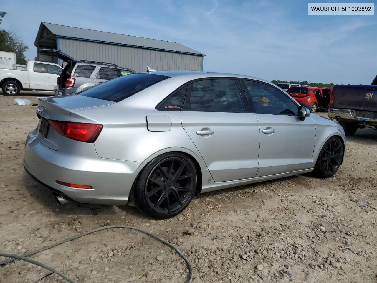 2015 Audi A3 Premium VIN: WAUBFGFF5F1003892 Lot: 54310065