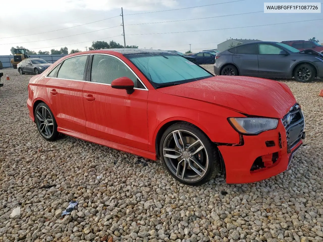 2015 Audi S3 Premium Plus VIN: WAUBFGFF1F1087726 Lot: 62791435