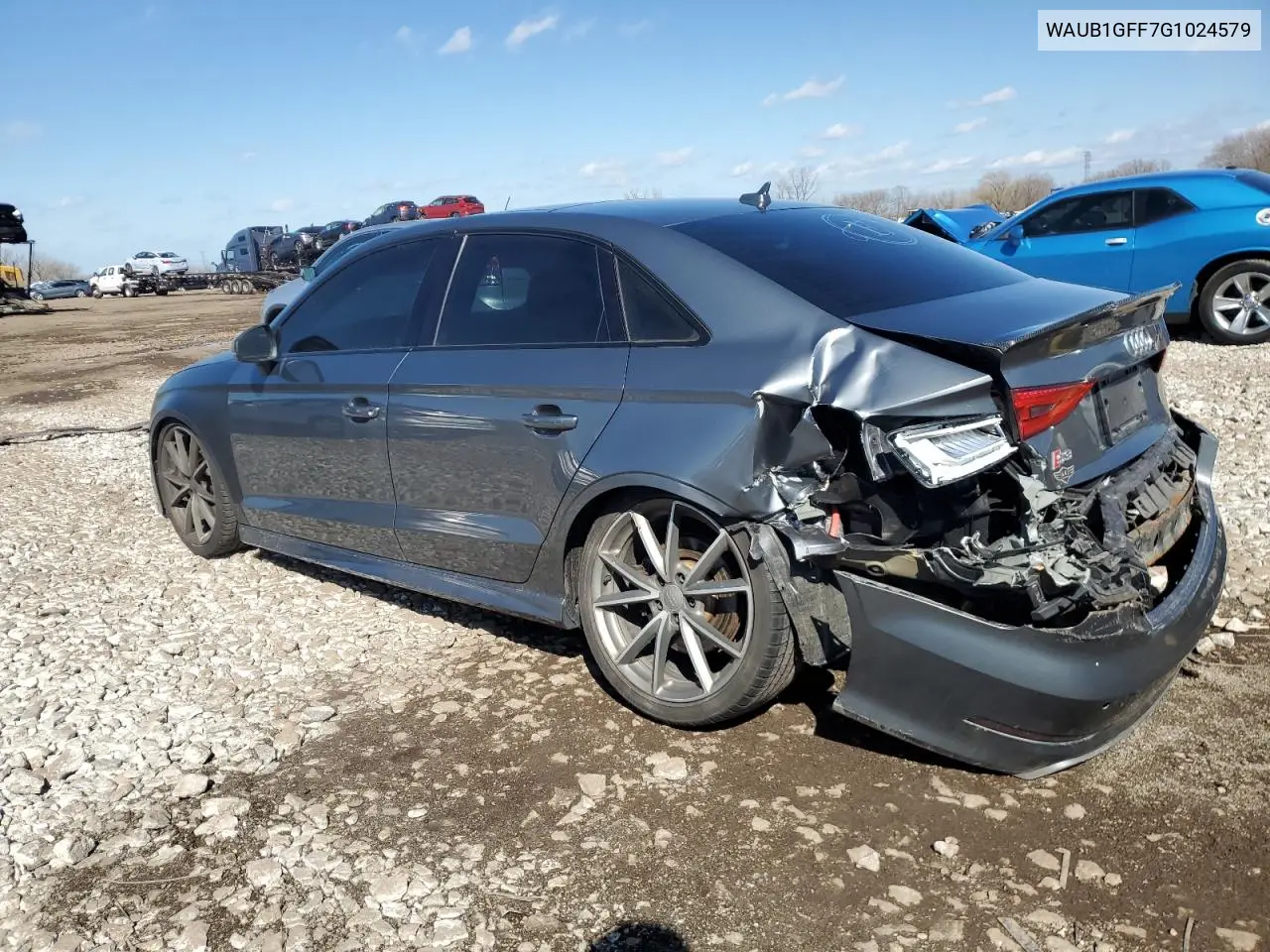 2016 Audi S3 Premium Plus VIN: WAUB1GFF7G1024579 Lot: 50277175