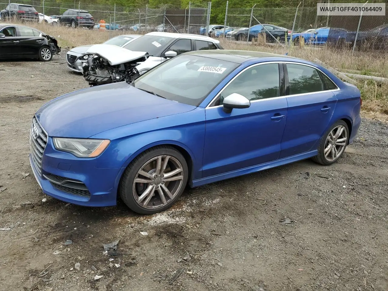2016 Audi S3 Prestige VIN: WAUF1GFF4G1064409 Lot: 53880545