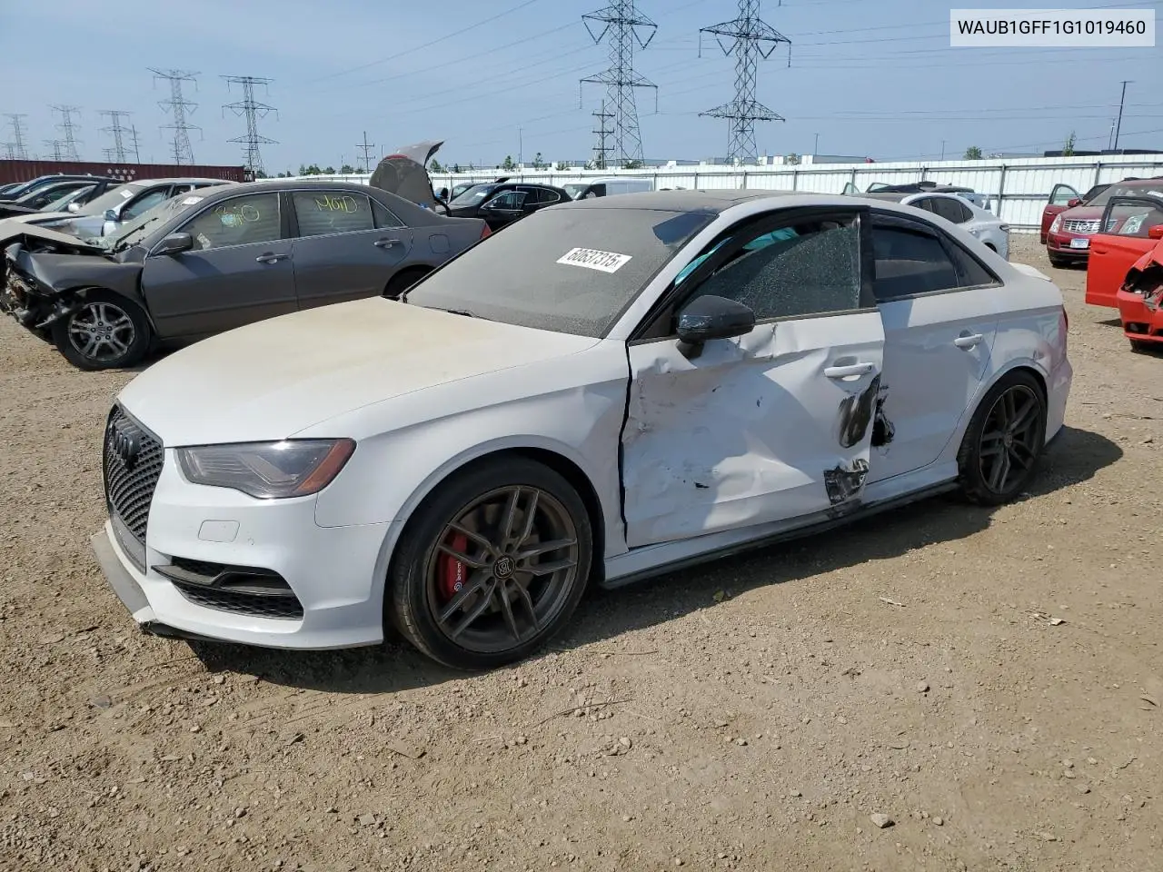 2016 Audi S3 Premium Plus VIN: WAUB1GFF1G1019460 Lot: 60637315