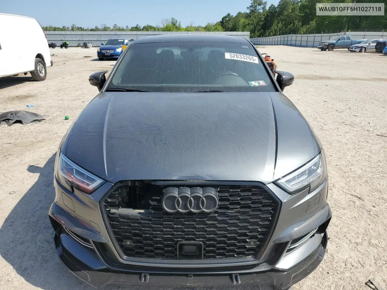 2017 Audi S3 Premium Plus VIN: WAUB1GFF6H1027118 Lot: 52033265
