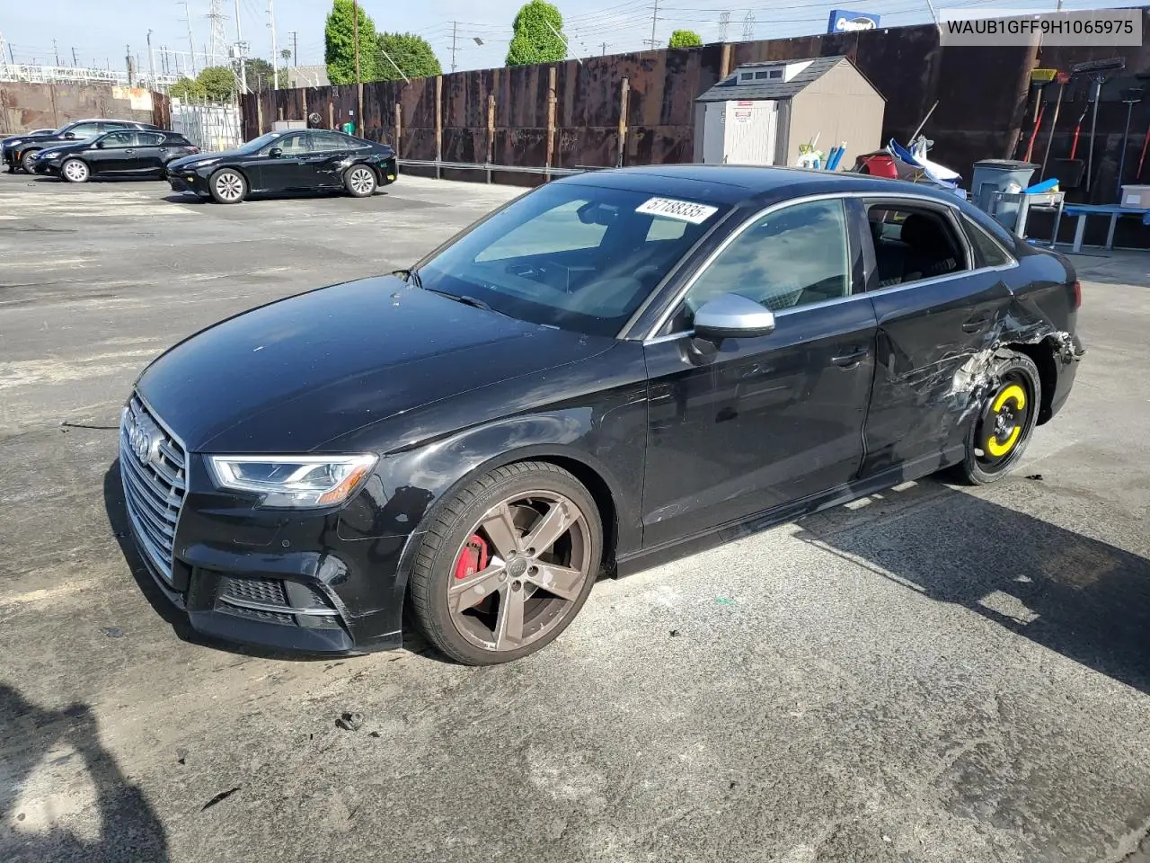 2017 Audi S3 Premium Plus VIN: WAUB1GFF9H1065975 Lot: 57188335