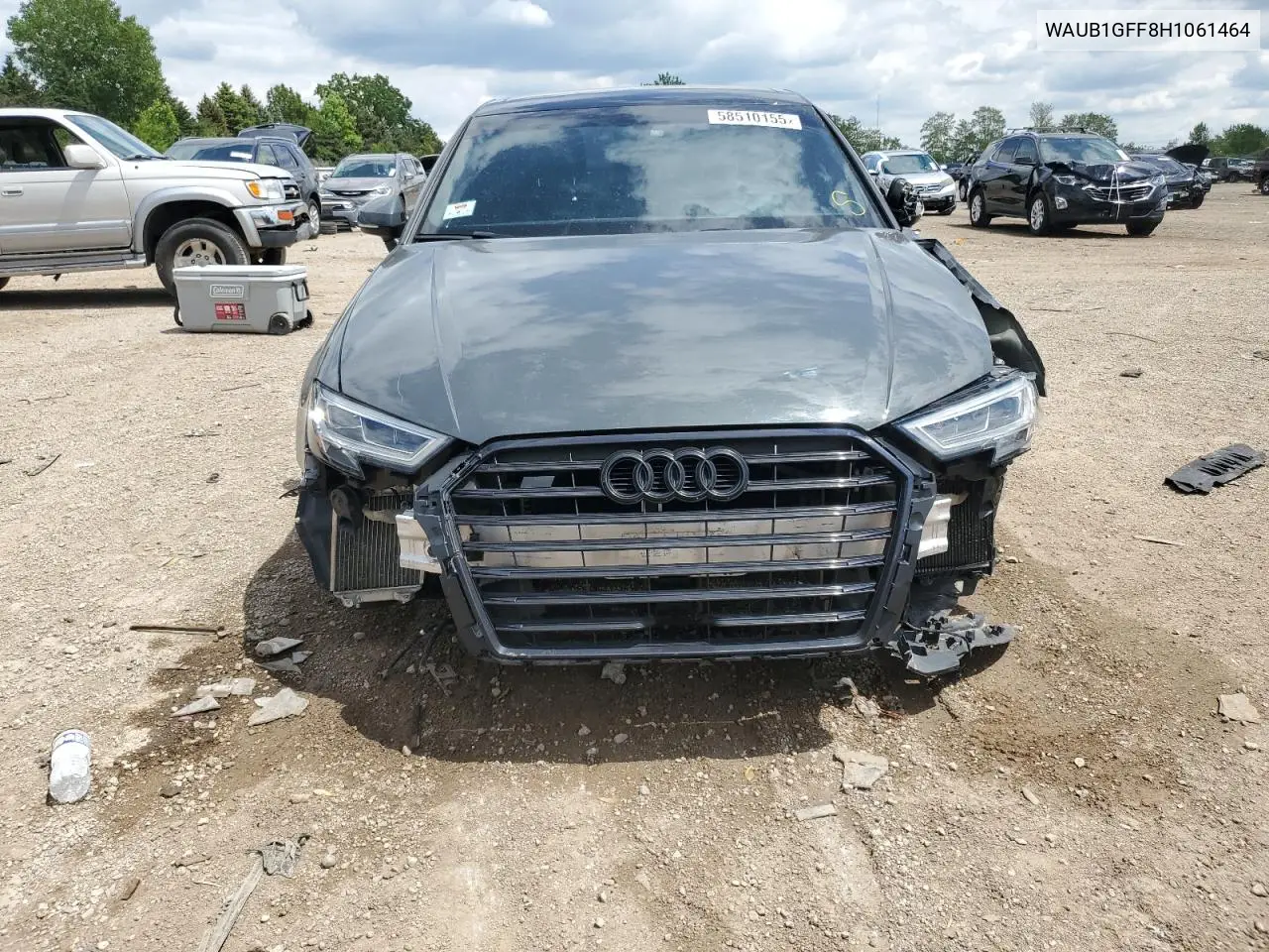 2017 Audi S3 Premium Plus VIN: WAUB1GFF8H1061464 Lot: 58510155