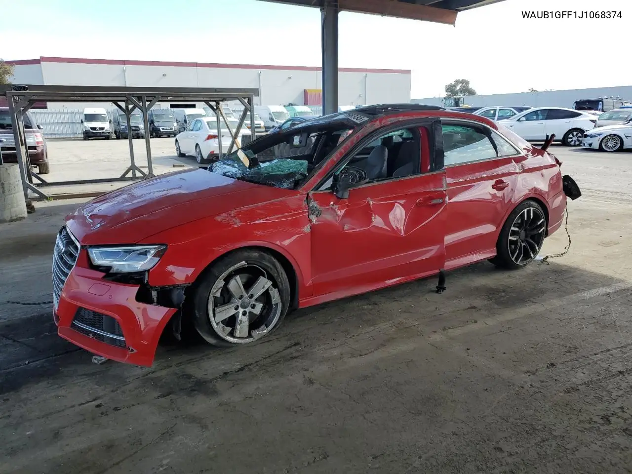 2018 Audi S3 Premium Plus VIN: WAUB1GFF1J1068374 Lot: 52768335