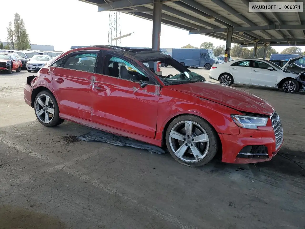 2018 Audi S3 Premium Plus VIN: WAUB1GFF1J1068374 Lot: 52768335