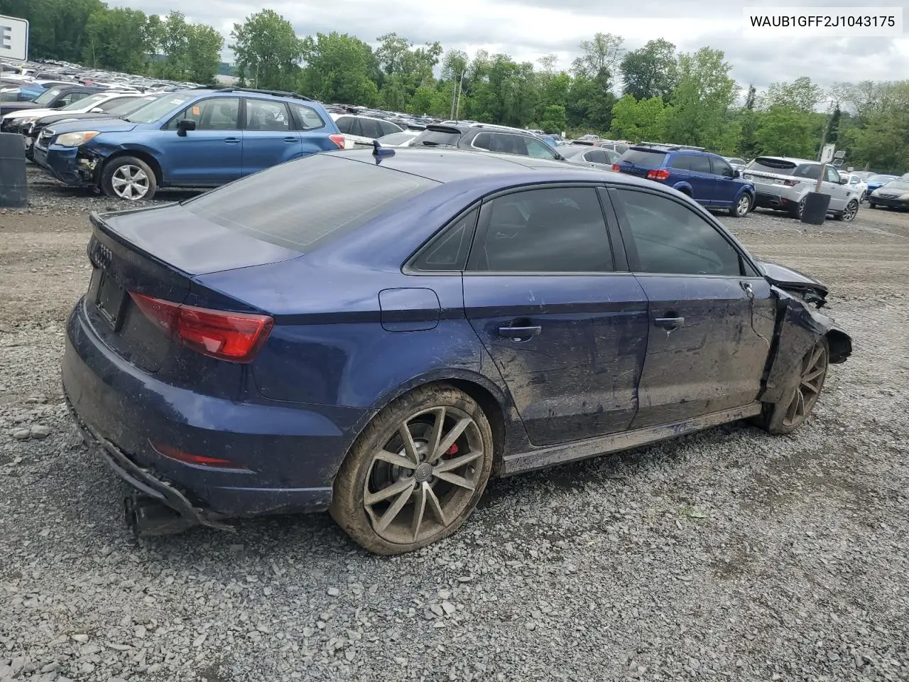 2018 Audi S3 Premium Plus VIN: WAUB1GFF2J1043175 Lot: 58716125